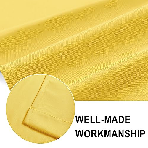 Valance Curtains for Living Room, Kitchen 36"W x 16"L (Pack of 1) Yellow - Picture 5 of 7