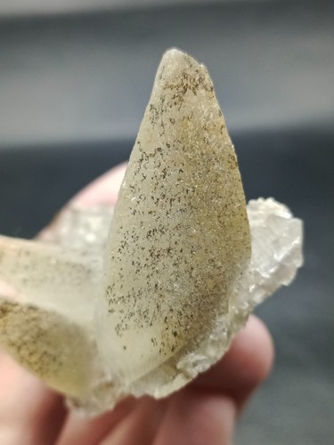 77g Rare Natural Fluorite With Calcite Crystals And Dendrites Mineral Specimen - Picture 4 of 15