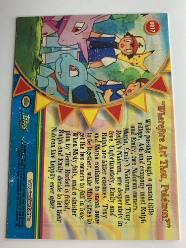 2000 Topps Pokemon #OR17 Wherefore Art Thou Pokemon? (F) Series 3 - Picture 4 of 9