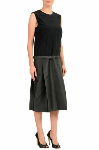 Maison Margiela 4 100% Silk Multi-Color Women's Sheath Dress US M IT 42 - Picture 2 of 5