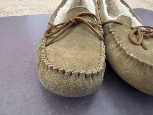 UGG Herren Olsen Slipper Größe 12 Wildleder Obermaterial Fest Leder Spitze - Bild 12 von 13