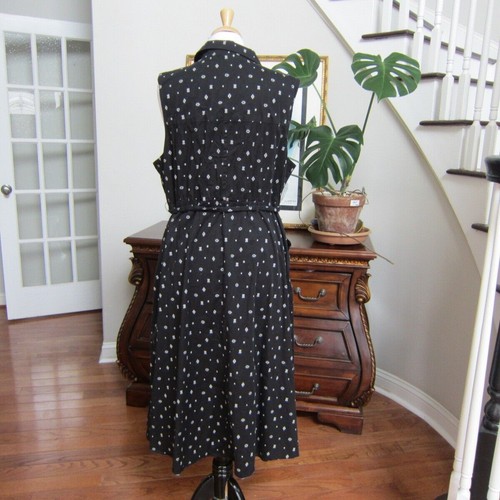Torrid Black Geo-Symbols Midi Poplin Collared Shirtdress w/ Pockets size 2, 2X - Picture 8 of 14