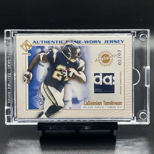 2002 Pacific Private Stock Ladainian Tomlinson Game Worn Adidas Logo Patch 02/07