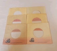45 RPM 7" RECORD SLEEVES CO. SLEEVE 6 PACK SEE PHOTOS 20th Century SLV349