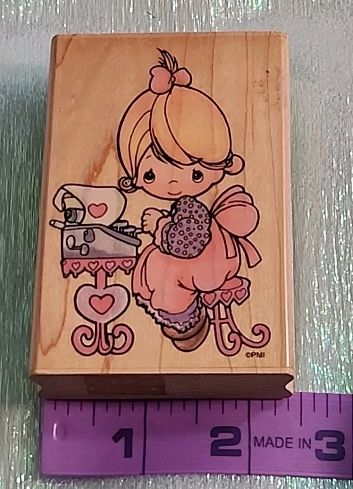 Precious Moments Love Your Type STAMPENDOUS Rubber Stamp UM003 Made in USA 1995 - Image 3 of 4