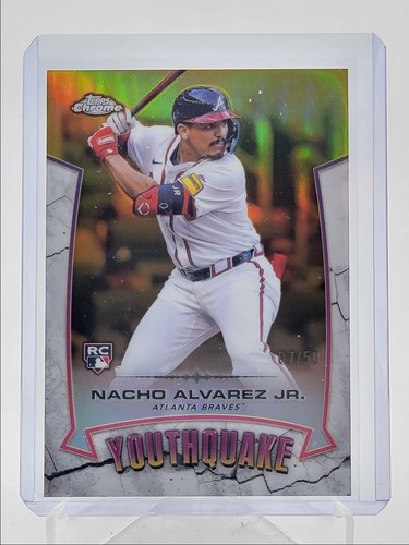 NACHO ALVAREZ JR. 2025 TOPPS CHROME YOUTHQUAKE ROOKIE GOLD RC /50 Q1940