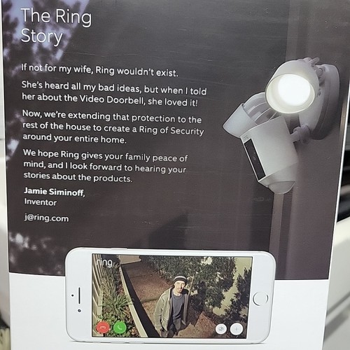 *NEW* Ring Floodlight Cam 1080p HD Wired Motion Activated Security Camera - Picture 6 of 7