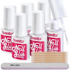Strong Nail Glue, 42ml Professional for Press Ons, Brush-On for Acrylic Nails...