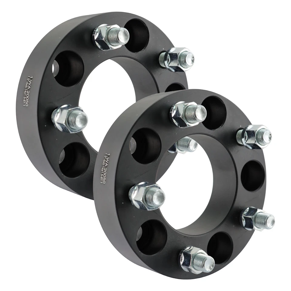 New 2Pcs 5x5"to 5x5" Wheel Spacers 1.5" 14x1.5 87.1mm for Chevy C1500 Dodge GMC - Imagem 2 de 4