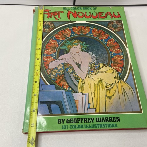 1st Print All Color Book of Art Nouveau Geoffrey Warren 1972 Illustrations - Picture 11 of 12
