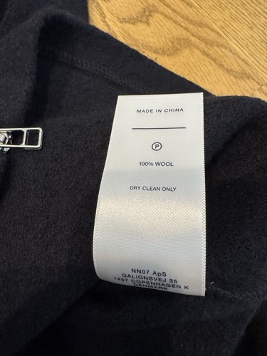 NEW No Nationality Boiled Wool Zip Up Vest Men’s Size Large Black NWT - Picture 7 of 10