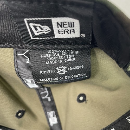 New York Yankees Camo Baseball Cap Snackback New Era 9ffty - Picture 7 of 7