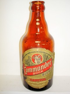 COMMANDER BOCK BEER "IRTP" 12oz "Steinie" (CAPITAL BREWING MLWAUKEE) Beer Bottle
