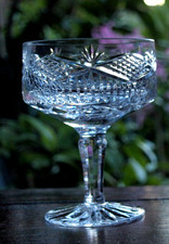 Tyrone Crystal Slieve Donard Champagne / Tall Sherbet Glass Single Vintage Mint
