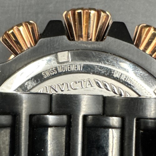 Invicta Reserve Swiss Bolt Hercules Kaliber Herrenuhr 31781 Quarz Black Rose - Bild 9 von 12