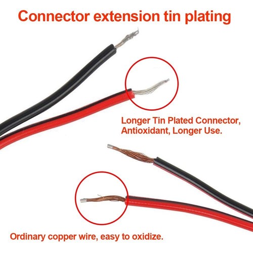 12V 5A DC Pigtail Power Cord (Real 18AWG), w/Male Female Barrel Plug Connecto... - Picture 4 of 7