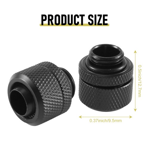 2X (2 szt. Złączki chłodzące wodą G1/4 Gwint zewnętrzny Pagoda do 9,5X12,7Mm5503 - Zdjęcie 8 z 8