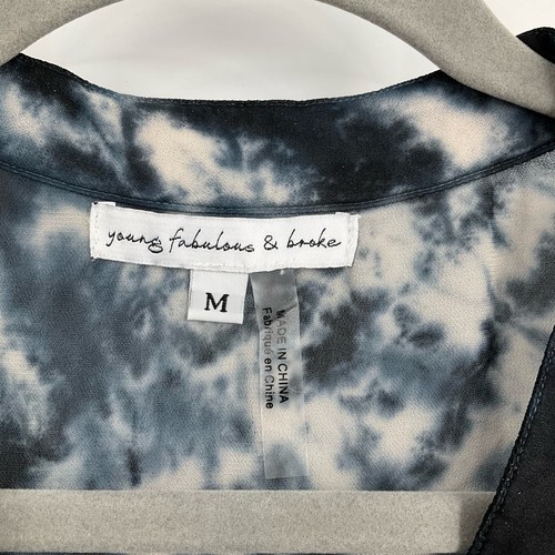 Vestido Young Fabulous & Broke negro tostado tie dye mediano - Imagen 4 de 8