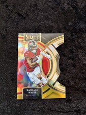 2023 Panini Select #197 Rachaad White Black and Gold Prizms Die Cuts  Buccaneers