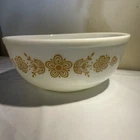 Vintage Pyrex Butterfly Gold 404 Large Mixing Bowl 4 Quart