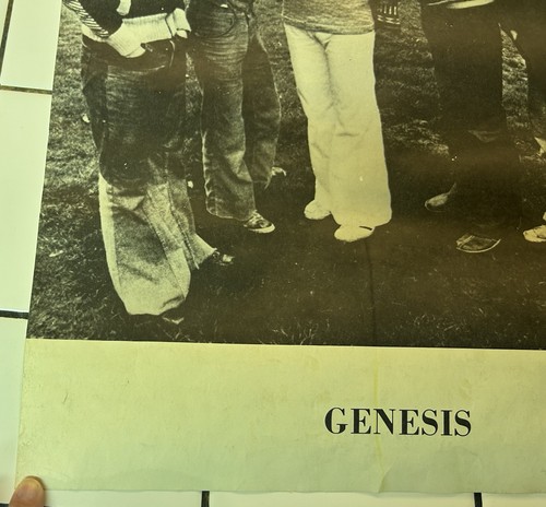 Vintage 1970’s GENESIS 17x22” Paper Poster PHIL COLLINS Mike Rutherford CHESTER - Picture 3 of 6