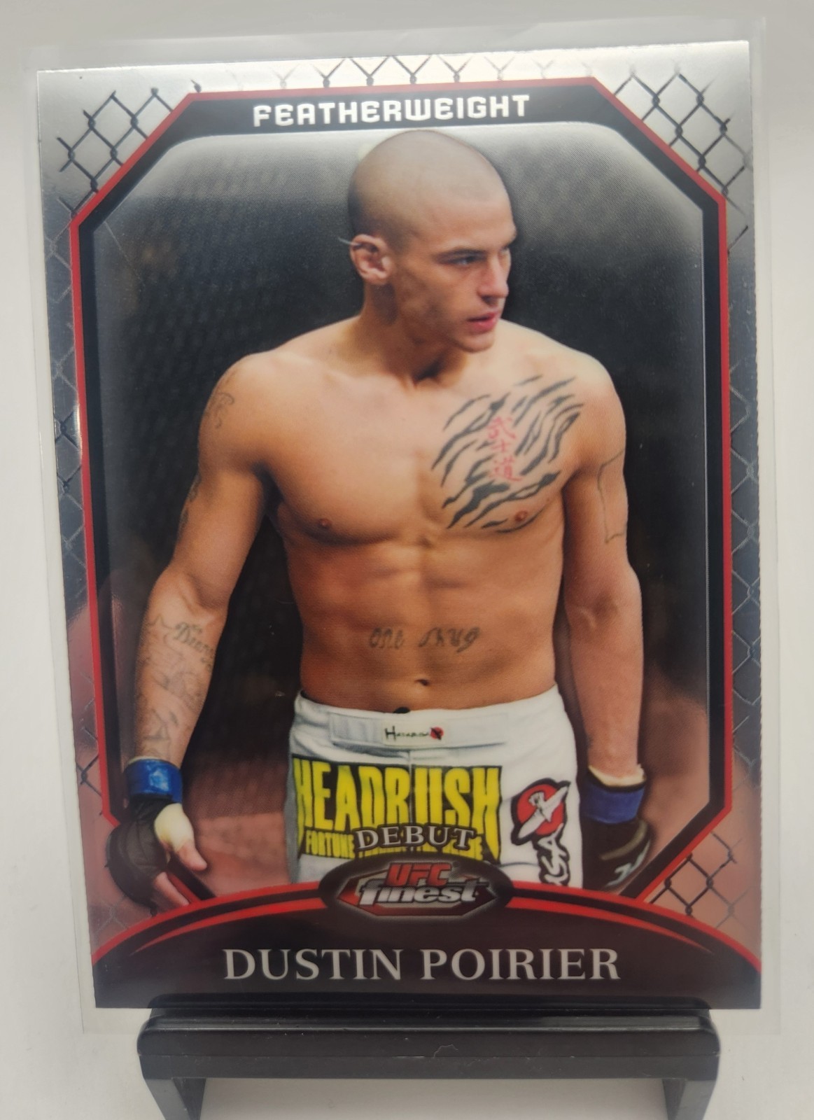 2011 Topps UFC Finest Dustin Poirier Rookie Debut Card #2