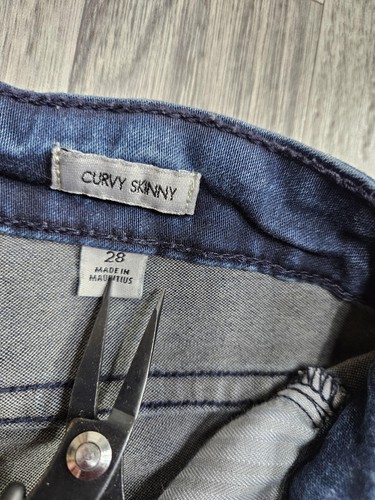 Calvin Klein Jeans Skinny Jeans Damen 28 Blau Curvy Stretch Denim Medium Wash - Bild 7 von 14