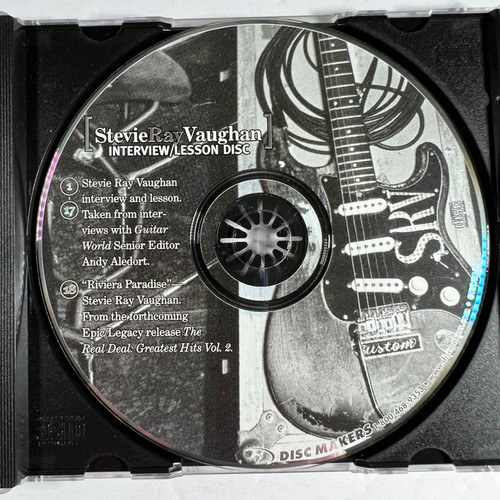 Stevie Ray Vaughan Interview/Lesson CD Guitar World Promo Disc Makers - Foto 4 di 4