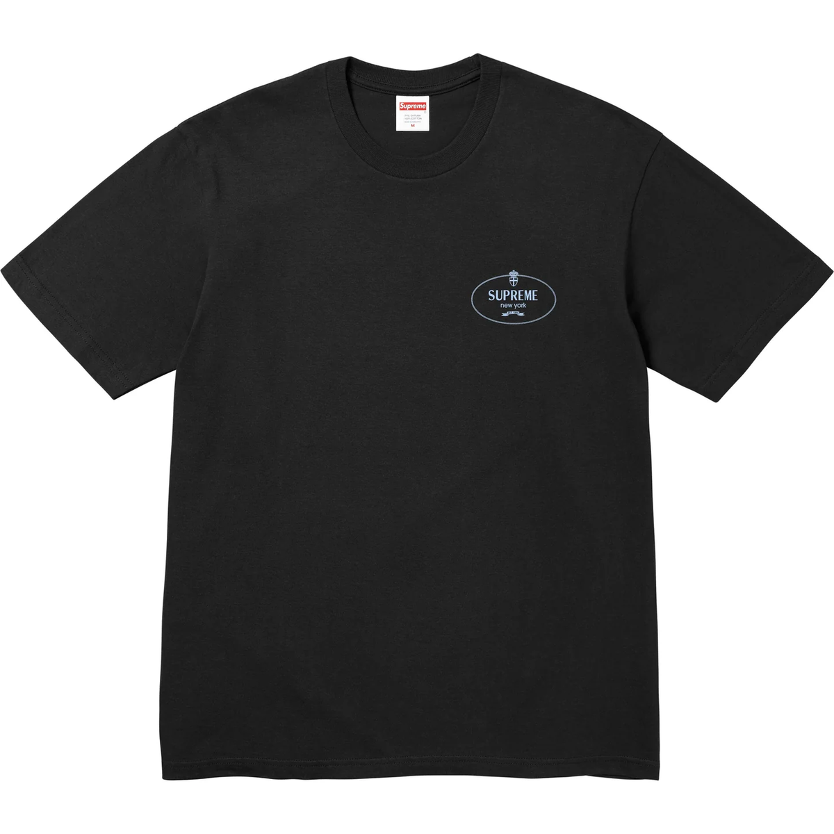 Supreme Crest Tee Black Navy Red Brown Yellow White 6colors FW24