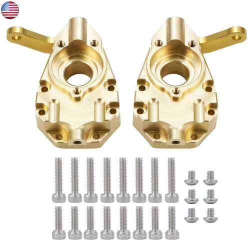 FLYXM Heavy Duty Brass Front Steering Knuckle For Traxxas TRX4 Crawler Upgrade