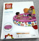 Play Day Children’s 3 Ring Inflatable Pool Pink Polka Dot 5.4FT DIA X 1.2 Ft H