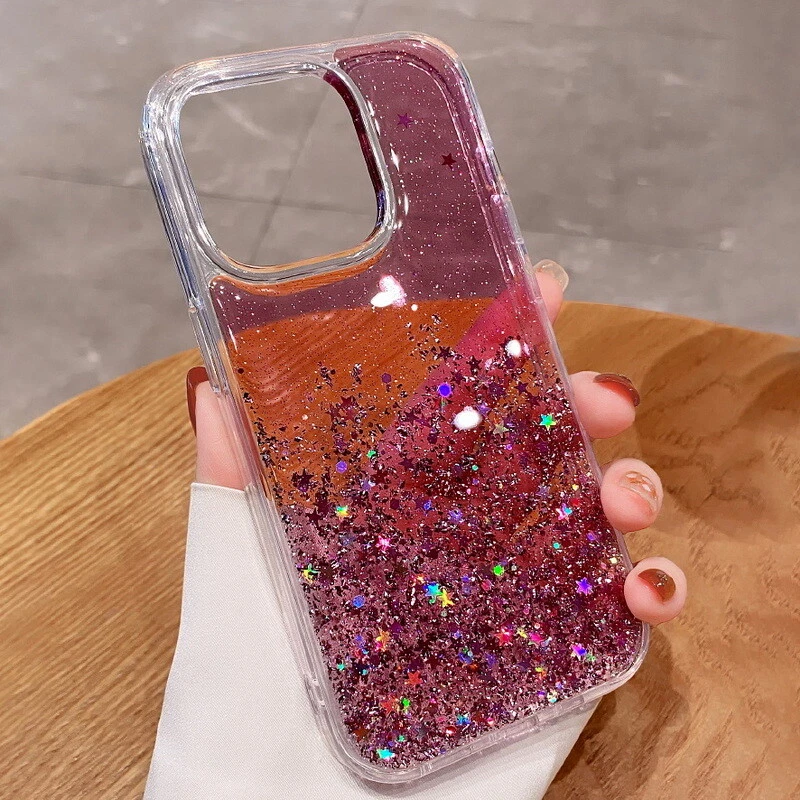 For iPhone 17 16 15 14 13 12 11 Pro Max 8 7 Bling Glitter Shockproof Case Cover - Image 3 of 4