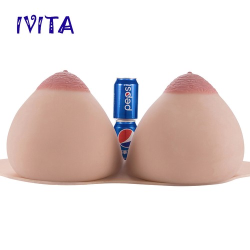 21XL Chaleco Grande Ovalado Areola Silicona Formas de Pecho 16KG Drag Queen Crossdress Boobs - Imagen 11 de 12