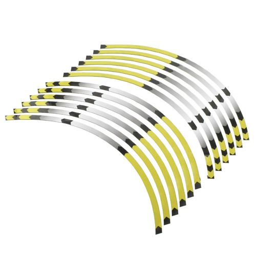 Yellow Motor Rim Stripes Wheel Decals Tape Stickers For HONDA REPSOL HRC CBR RR - Picture 5 of 6