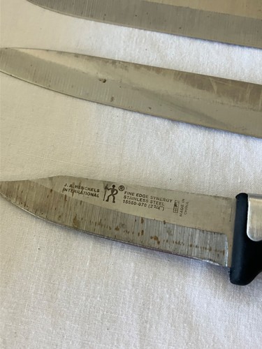 JA HENCKELS Block & Knife Set Fine Edge Synergy Stainless Steel 14 Knives READ - Picture 19 of 24