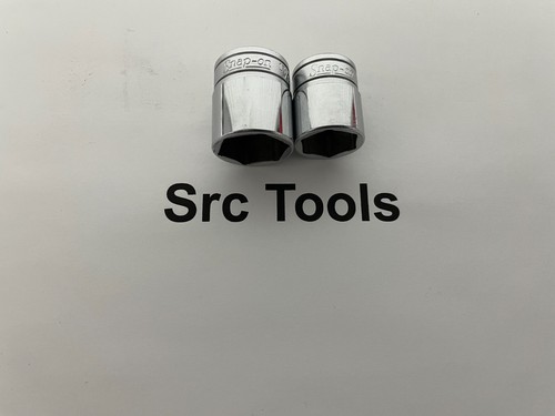 Snap-On Tools USA 2pc 3/8" Drive 6pt SAE Shallow Chrome Sockets FS Series Lot - Picture 1 of 6