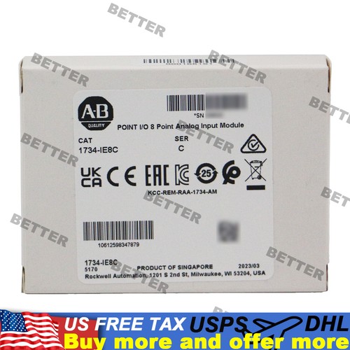 Allen-Bradley 1734-IE8C POINT I/O 8 Point Analog Input Module US Free Tax