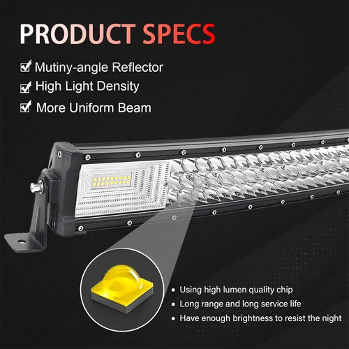 Curved 7D Tri-Row 32"inch LED Light Bar Combo for Off road Truck Jeep Car 1800W - Picture 11 of 13
