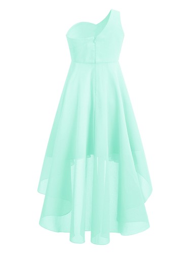 Girls Ball Gown Vacation Dress Photography Party Ruched Formal Birthday Kids - Picture 32 of 45