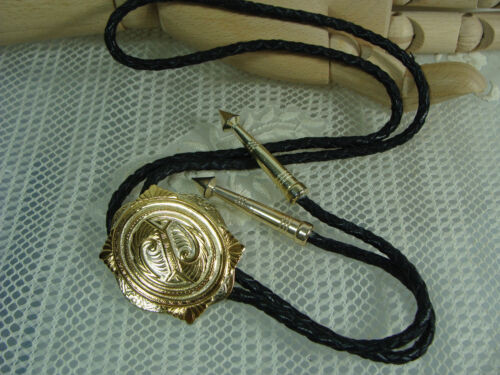 Corbata Montana Silversmith oro/plata grabada pergamino vaquero occidental rodeo bolo - Imagen 21 de 24