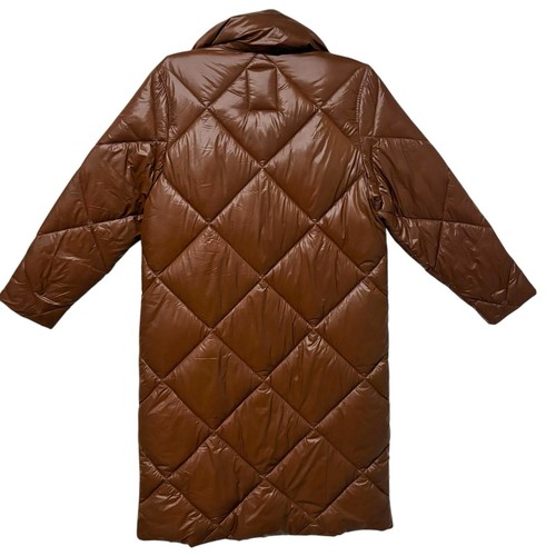 Abercrombie and Fitch | Puffer Coat Ultra Puff Full Length Brown MISSING Hood XS - Picture 11 of 11
