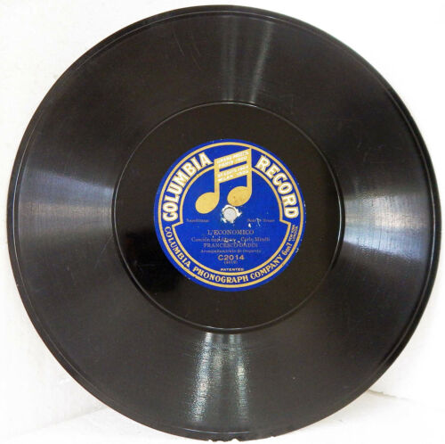 CANCIONES NAPOLITANAS FRANCESCO DADDI 1910 Columbia C2014 disco de 78 rpm - Imagen 2 de 2