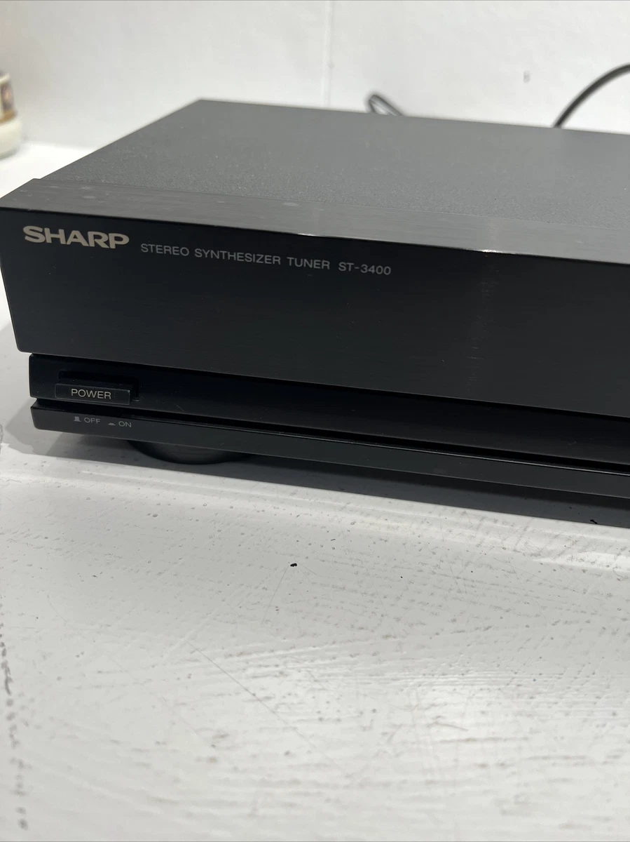 Sintonizador sintetizador estéreo Sharp ST-3400 AM FM receptor de radio digital negro