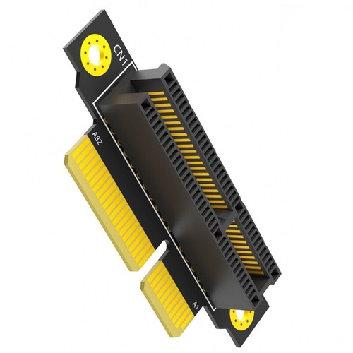 20mm PCIE 4X 90 Degree Reverse Male To Female Risers Card Adapter For 1U Servers - Photo 2/8