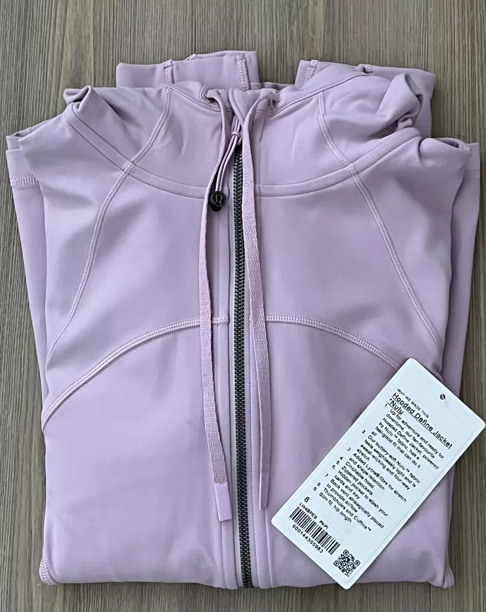 NWT Lululemon Define Jacket *Luon Pink Peony Size 10