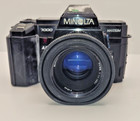Minolta Maxxum 7000Af 35mm Slr Film Camera with 50 mm lens Kit Untested