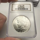 1922 Silver Peace Dollar NGC MS64 Hairpin Variety Brown Label Very Nice Coin