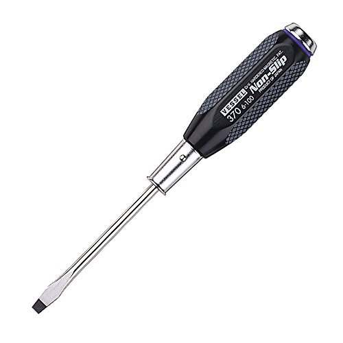 VESSEL Non slip Tang Thru Screwdrivers -5.5,6,8,+1,2,3 75-150mm No.B-370 - Picture 5 of 16