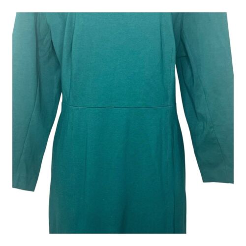 J.Crew Sheath Dress Long Sleeve Career Work Office Green Women Plus Size 14 - Picture 2 of 8