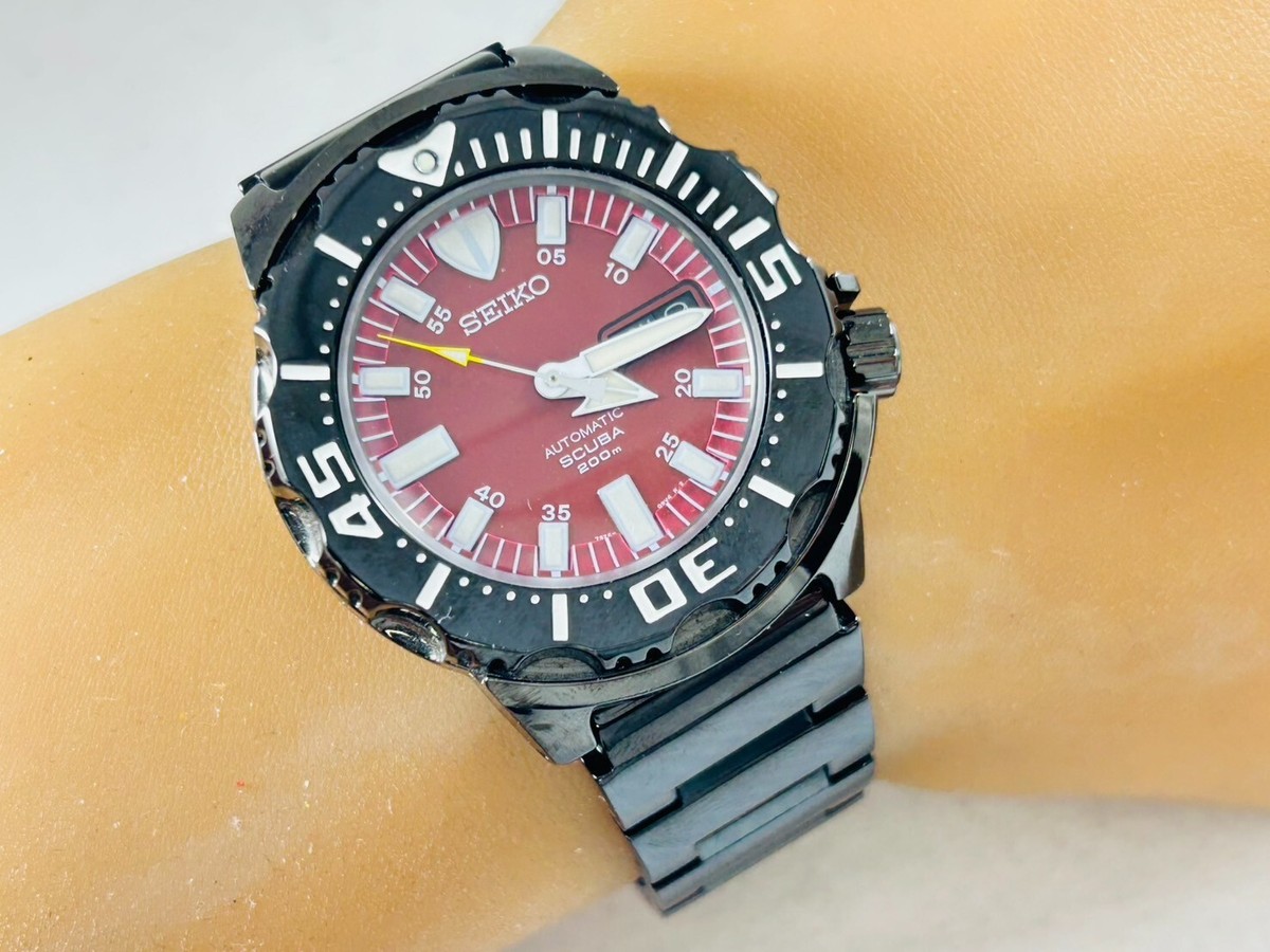 SEIKO セイコー SZEN007 7S26-03G0 ナイトモンスター Seiko Monster Red Men's Watch - SZEN007 for sale online | eBay